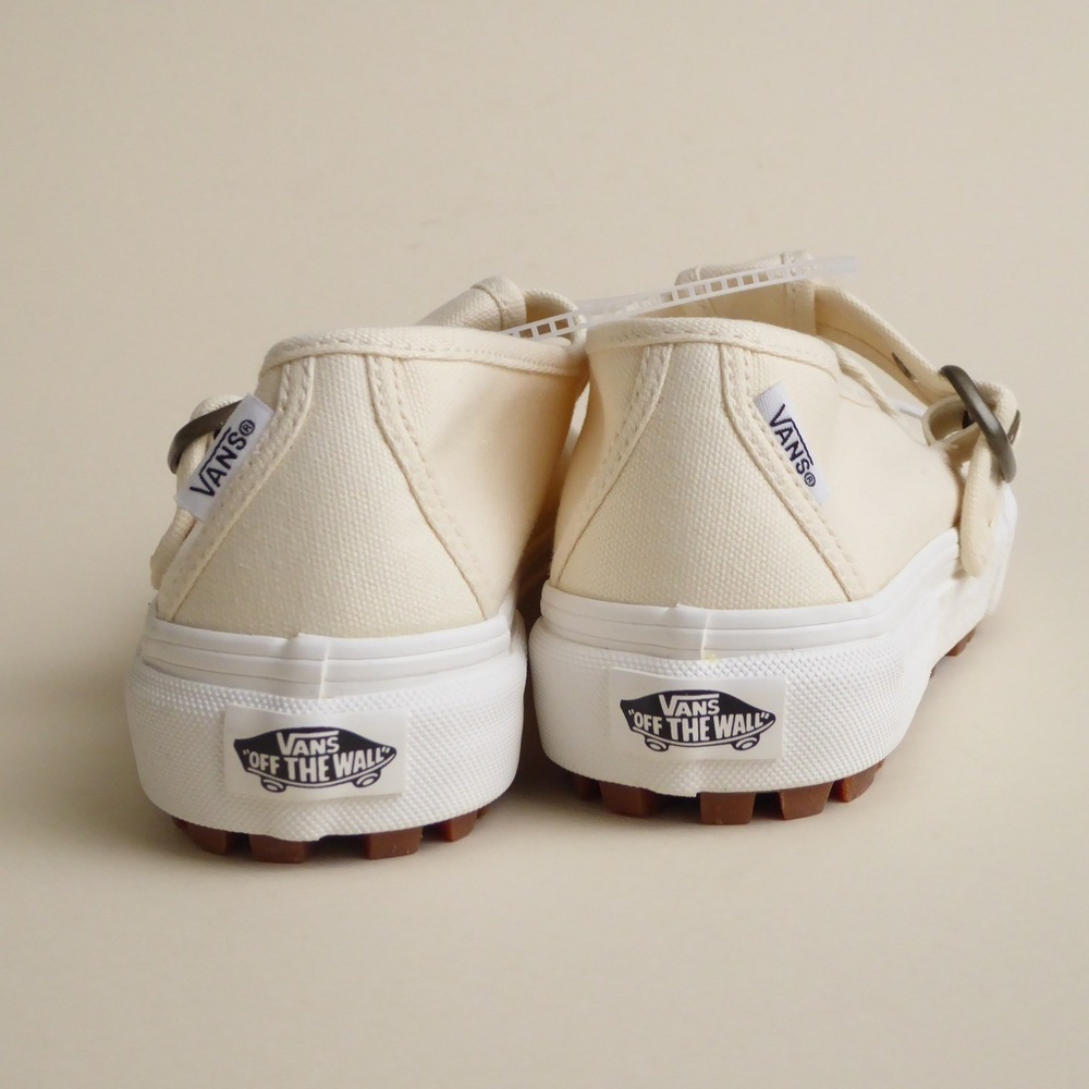 Vans Cream Mary Jane Sneakers with White Sole 90s vintage style - Picture 4 of 8